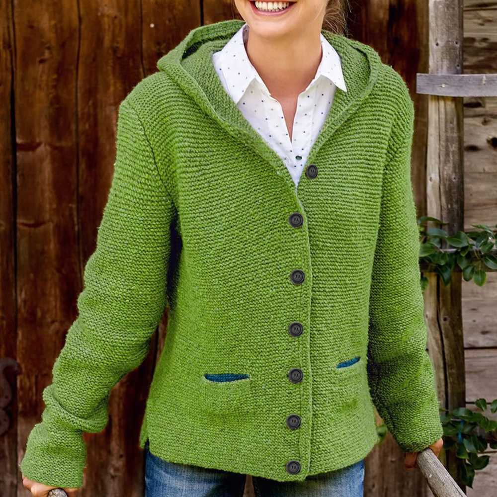 Womens Hooded Sweater Coats